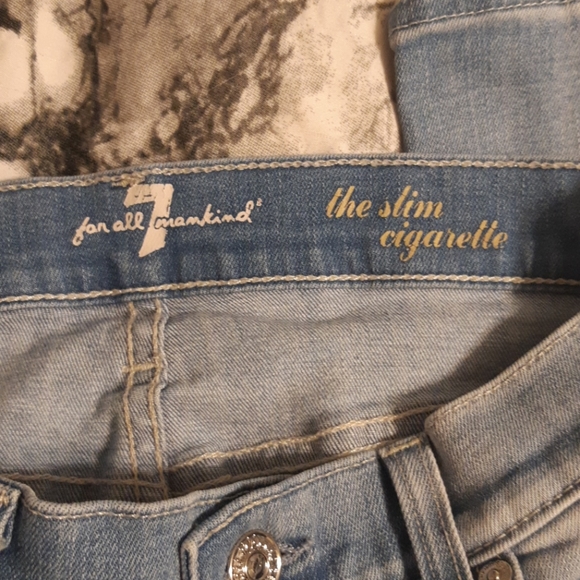 Iightwash 7 for all mankind skinny - Picture 2 of 9